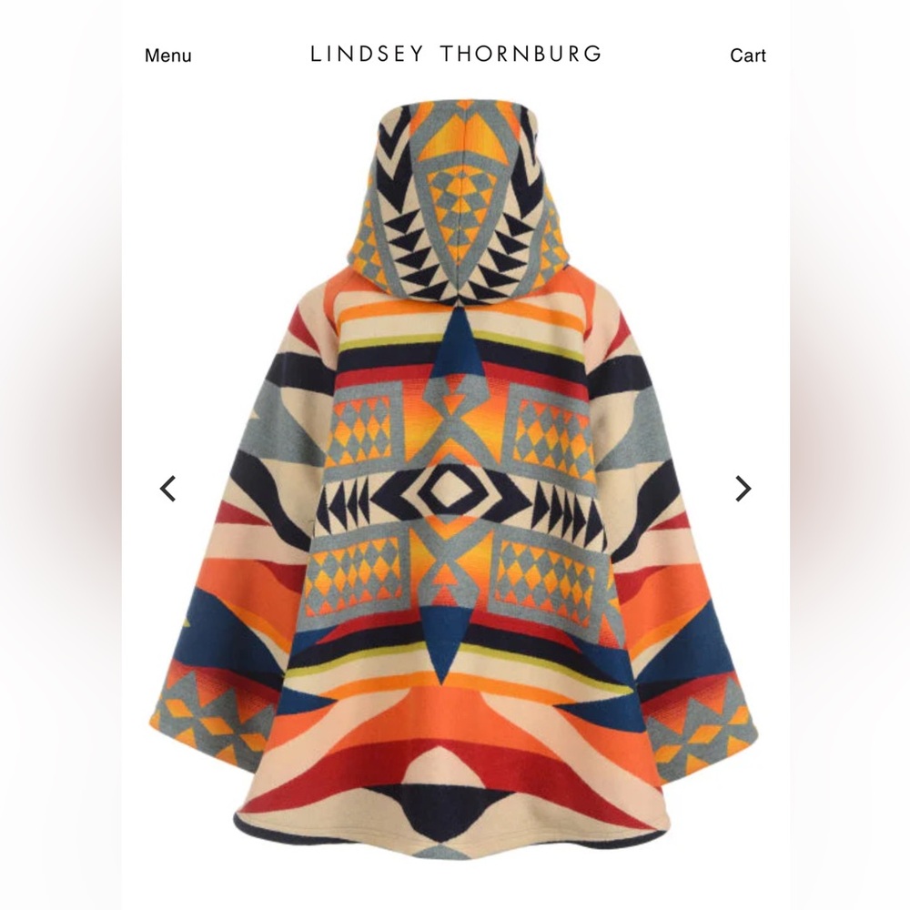 Lindsey Thornburg Pendleton Cloak - Fire Legend Pattern